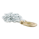 Curt - 35" Safety Chain with 1 Clevis Hook (7,800 lbs, Clear Zinc) - 80302