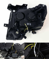 AlphaRex 880192 LED Projector Headlights Plank Style Design Black