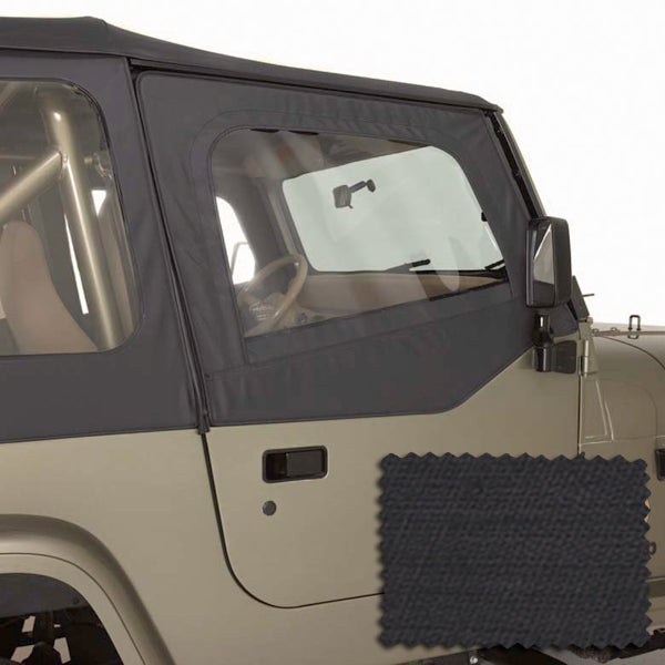Rugged Ridge - Door Skins, Black Diamond; 88-95 Jeep Wrangler YJ - 13716.35