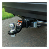 Curt - 1/2" Hitch Lock with 5/8" Adapter (1-1/4" or 2" Receiver, Deadbolt, Chrome) - 23024