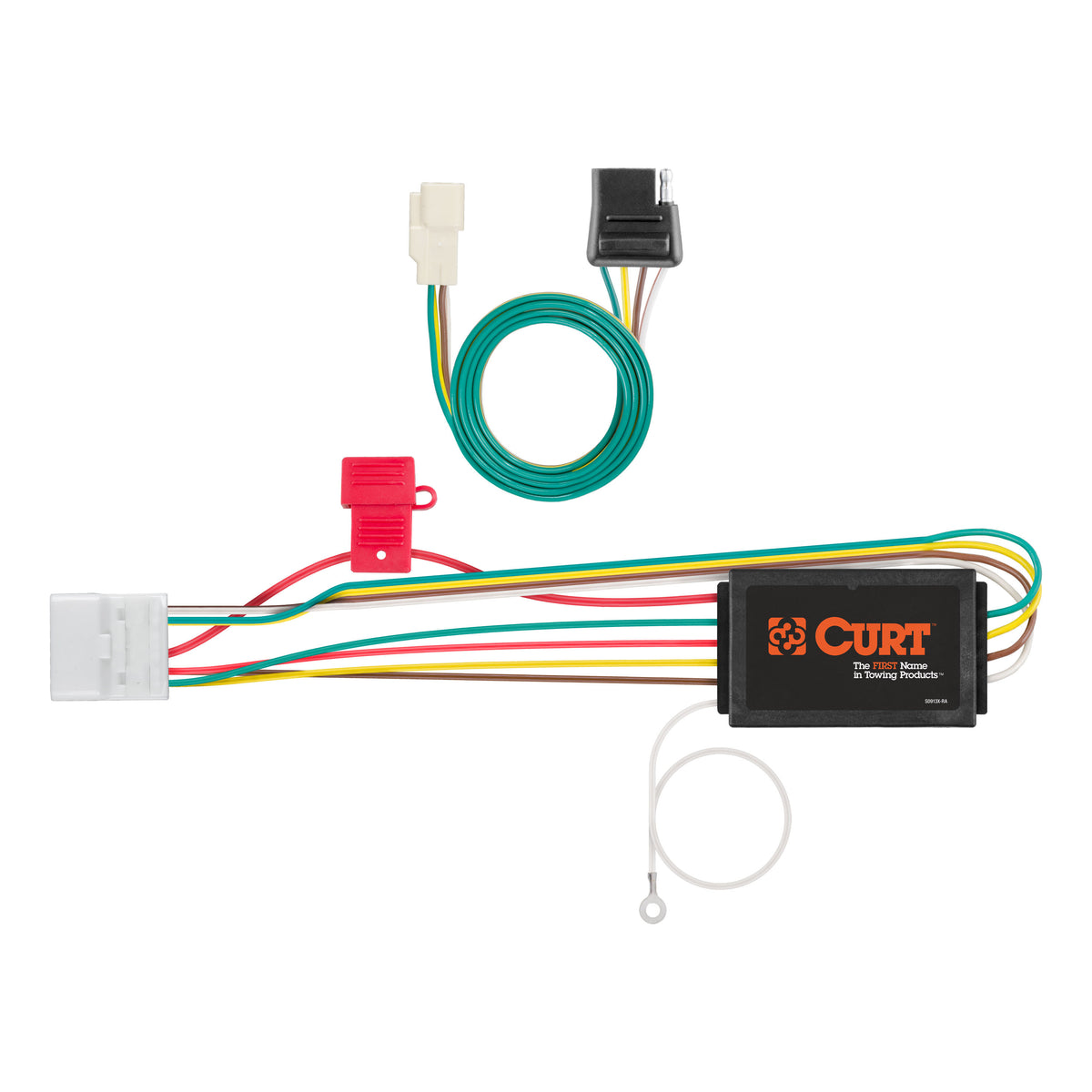 Curt - Custom Wiring Harness, 4-Way Flat, Select Toyota Highlander, Lexus RX350 - 56217