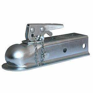 Husky Towing - 87073 Strait 2" Wide Channel Mnt Bolt-On 3500 LB Gross Wt Cap 2" Ball Wedge Latch Raw