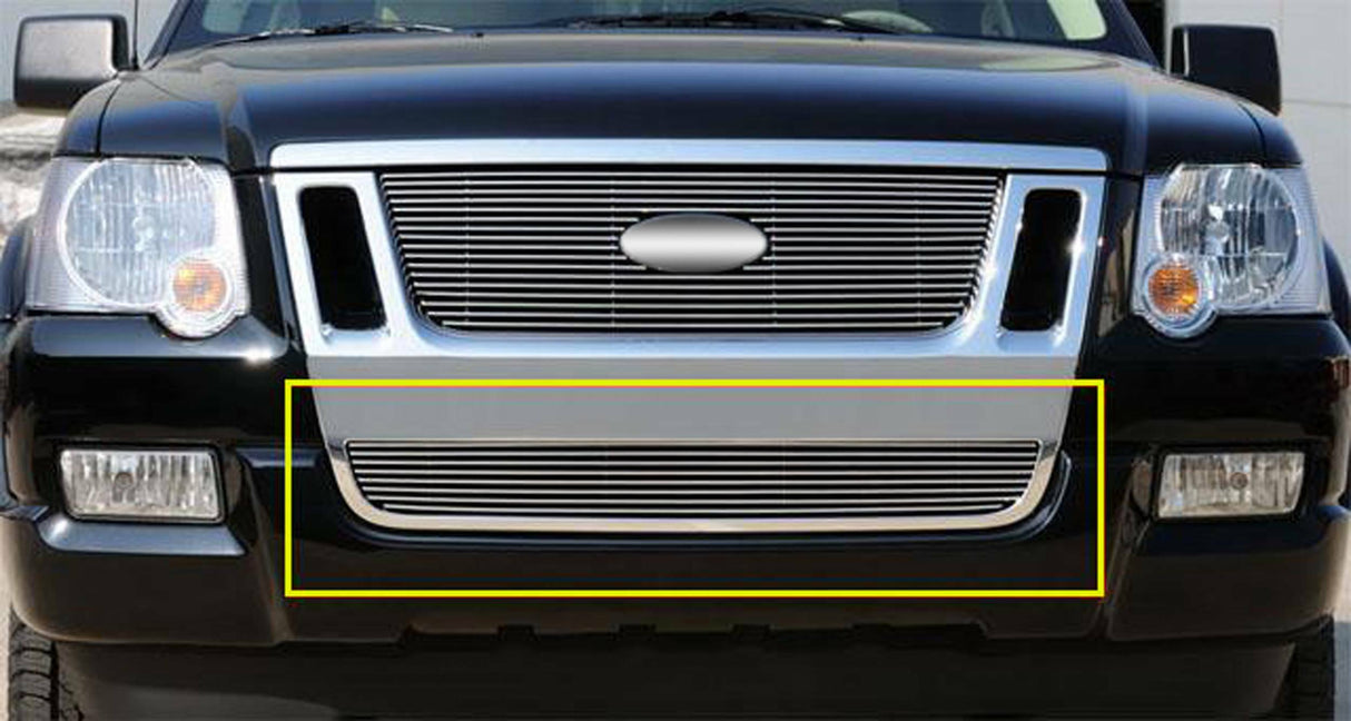 T-Rex Grilles - Billet Bumper Grille, Polished, Aluminum, 1 Pc, Bolt-On - 25662