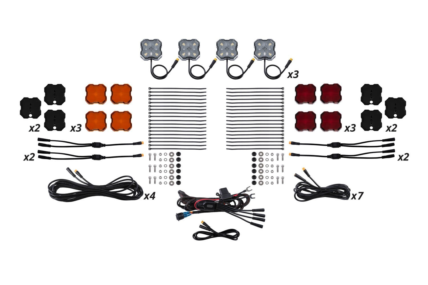 Diode Dynamics - Single-Color Rock Light Installer Magnet Mount Kit (12-pack) - DD7747