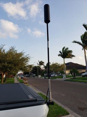 Rago Fabrication - 2014-2021 3rd Gen Toyota Tundra CB Antenna Mount - R1419TTUNCB-P