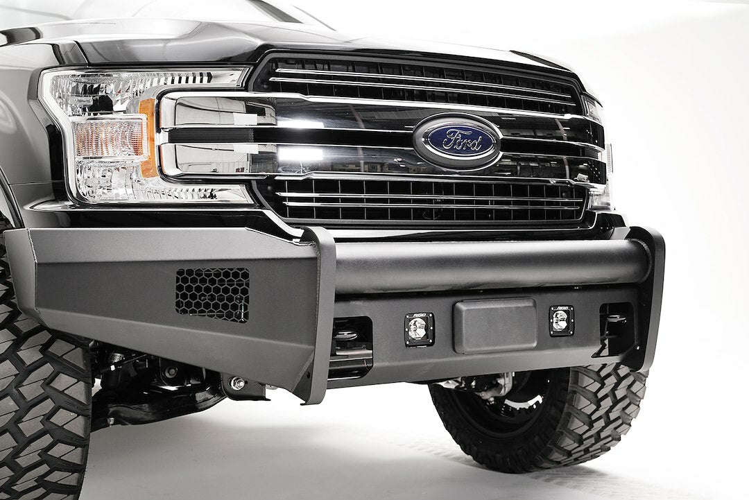 Fab Fours - 2018-2020 Ford F150 Black Steel Adaptive Cruise Control Lower Guard - KGMOD-1