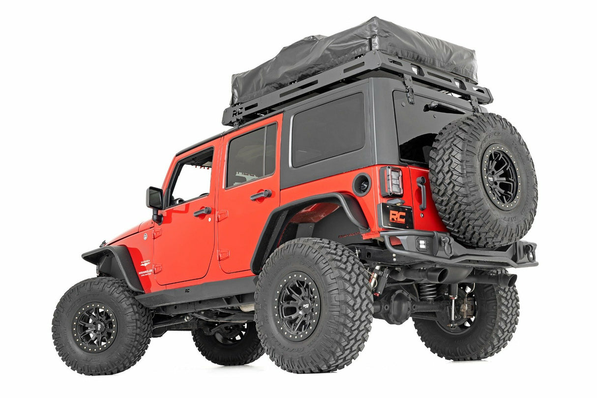 Rough Country - Rock Sliders - Heavy Duty l 4-Door - Jeep Wrangler Unlimited (07-18) - 90800