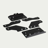 Decked - CargoGlide 1.0 Mounting Brackets - brackets & spacers to mount onto vY midsize Drawer Systems - A0110-YCGB-BLK