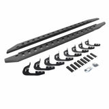 Go Rhino 69404787ST - RB20 Slim Line Running Boards With Mounting Brackets - Protective Bedliner Coating