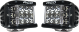 RIGID D-SS PRO Side Shooter, Driving Optic, Surface Mount, Black Housing, Pair