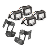 Rugged Ridge - Light Kit, A-Pillar Mounted, Dual Beam, Square; 07-18 Wrangler JK - 11232.19