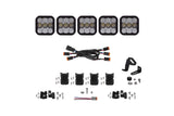 Diode Dynamics - SS5 Pro Universal CrossLink 5-Pod Lightbar White Combo - DD7242