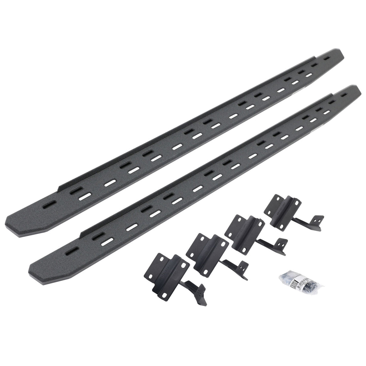 Go Rhino 69617780ST - RB30 Slim Line Running Boards with Mounting Bracket Kit - Protective Bedliner Coating