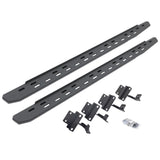 Go Rhino 69617780ST - RB30 Slim Line Running Boards with Mounting Bracket Kit - Protective Bedliner Coating