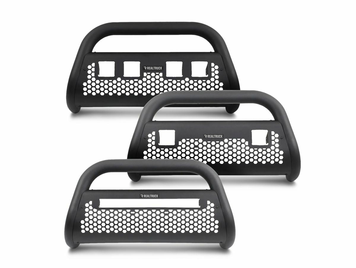 Go Rhino 55642LT -  RC2 LR Bull Bar with Mounting Brackets & Two 3" Cube Lights - Textured Black