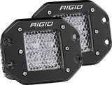 RIGID D-Series PRO LED Light, Diffused Lens, Flush Mount, Pair