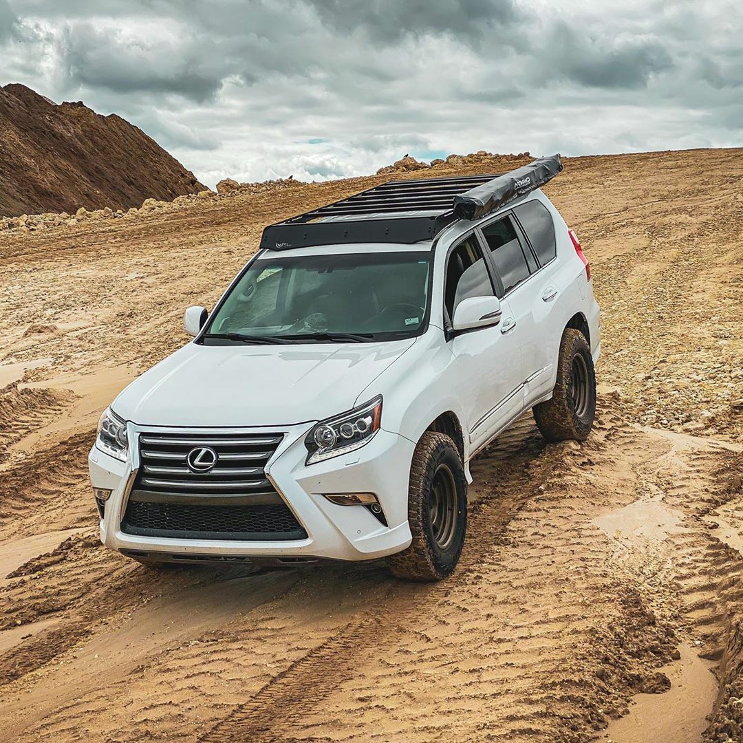 Prinsu - Lexus GX460 Prinsu Roof Rack / Cutout for 40" Light Bars - 400-000-016-002