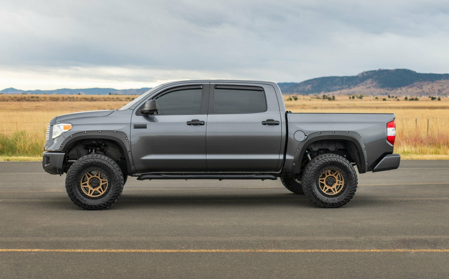 Rough Country - Pocket Fender Flares - 3R3 Barcelona Red - Toyota Tundra 2WD/4WD (2014-2021) - F-T11411A-3R3