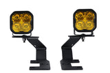 Diode Dynamics DD6647 Allows you to mount two Stage Series 3" LED Pods above the hood.