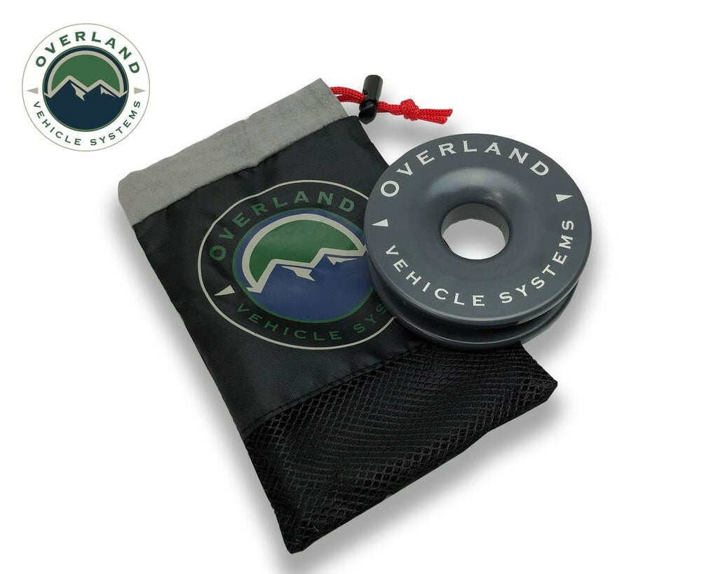 Overland Vehicle Systems - Recovery Snatch Ring 4.00 41,000 lb. Gray With Storage Bag - 19230003