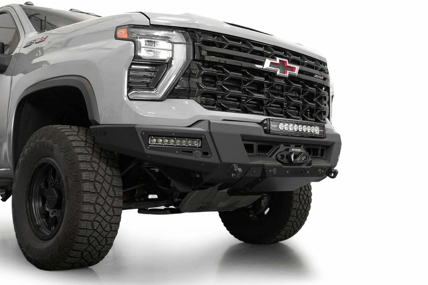 Addictive Desert Designs - 2024 Chevy Silverado 2500 Phantom Winch Front Bumper - F820335070103