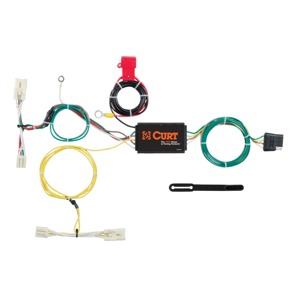 Curt - Custom Wiring Harness, 4-Way Flat Output, Select Toyota Prius C - 56275