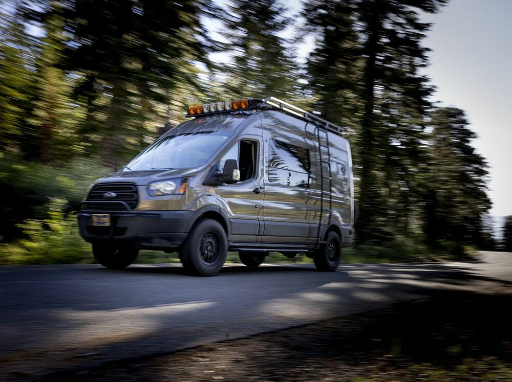 Flatline Van Co. - 2015-2025 Ford Transit 148 EXT Transit Safari Roof Rack - TR0107B