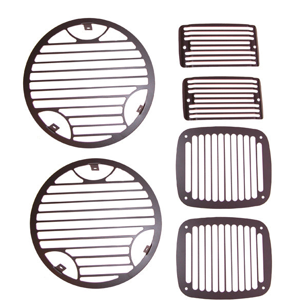 Rugged Ridge - Rugged Ridge 11236.21 Stone Guard Kit, Billet; 97-06 Jeep Wrangler TJ - 11236.21