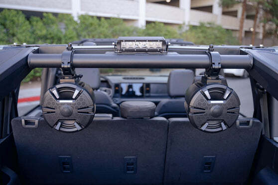 DV8 Offroad - Ford Bronco Rear Speaker & Light Mount Bar   - BRSB-01