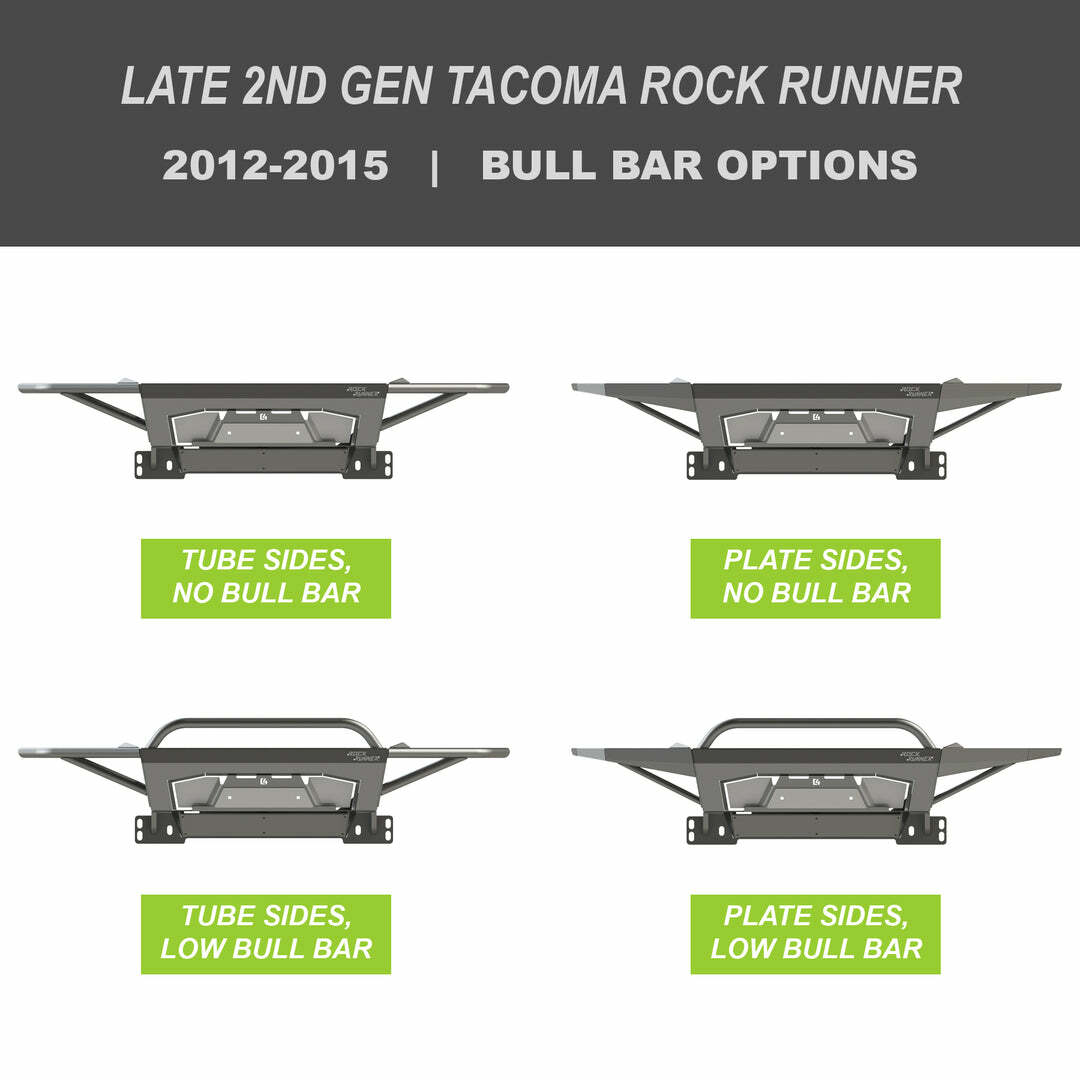 C4 Fabrication - Tacoma Rock Runner Front Bumper / 2nd Gen / 2005-2015 - 1200-3512-NB-P-01NA