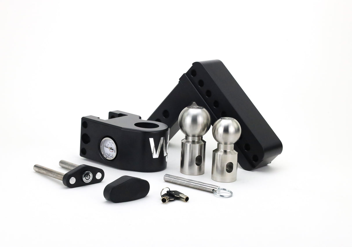 Weigh Safe Cerakoted 6" Drop Hitch with 2" Shank - WS6-2-CER-BLA