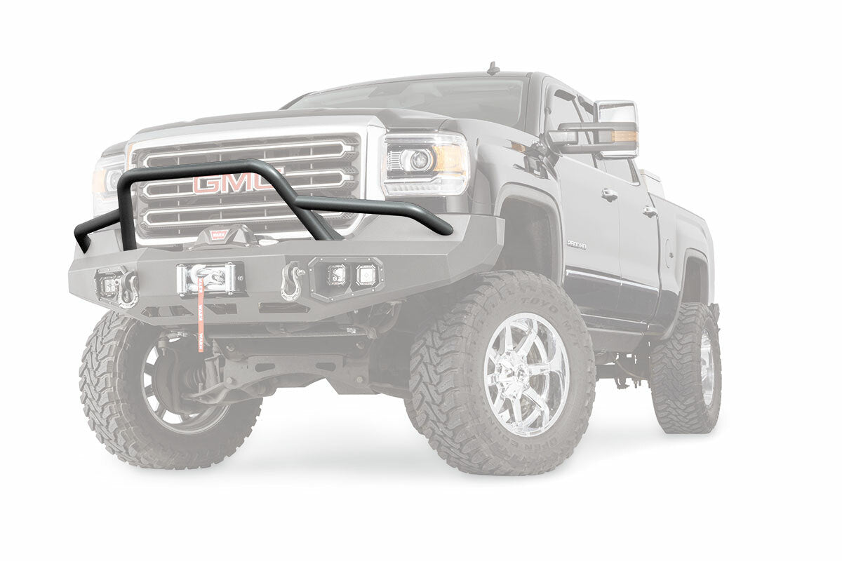 Warn - 100476 Powder Coated Black Steel With Brush Guard Skid Plate Step Plate