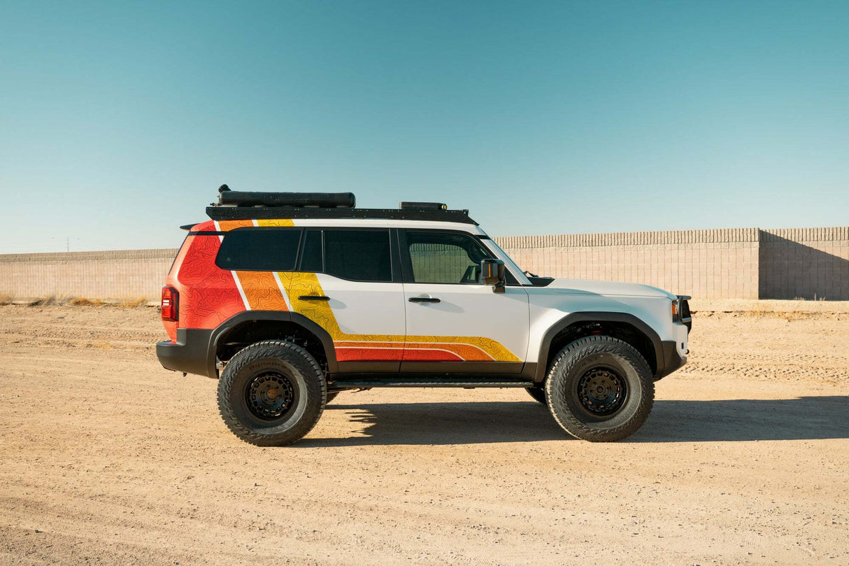 Rago Fabrication - 2024 Toyota Land Cruiser Roof Rack with Light Pocket - AC770650103