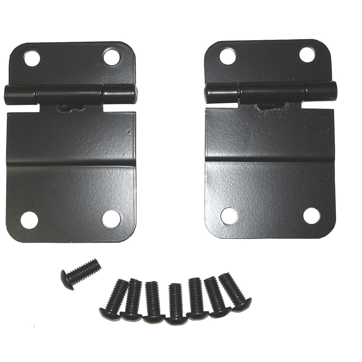 Rugged Ridge - Lower Tailgate Hinge Set, Black; 76-86 Jeep CJ Models - 11207.01