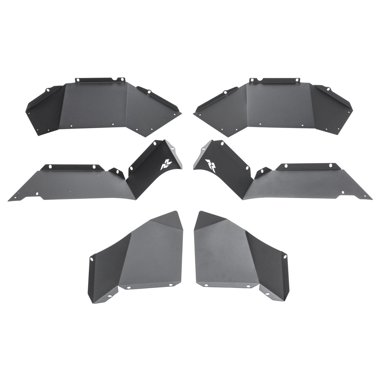 Rugged Ridge - Inner Fender Liners, Rear, Aluminum, Blk; 18-21 JL - 11615.62
