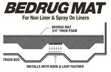 BedRug - BedRug BMR19SBS BEDMAT FOR SPRAY-IN OR NO BEDLINER 19+ FORD RANGER 6' BED - BMR19SBS