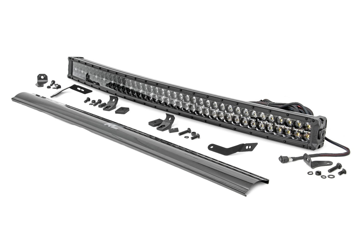 Rough Country - LED Light - Front Mount - 40" Black Dual Row - White DRL - Honda Talon 1000 - 92037