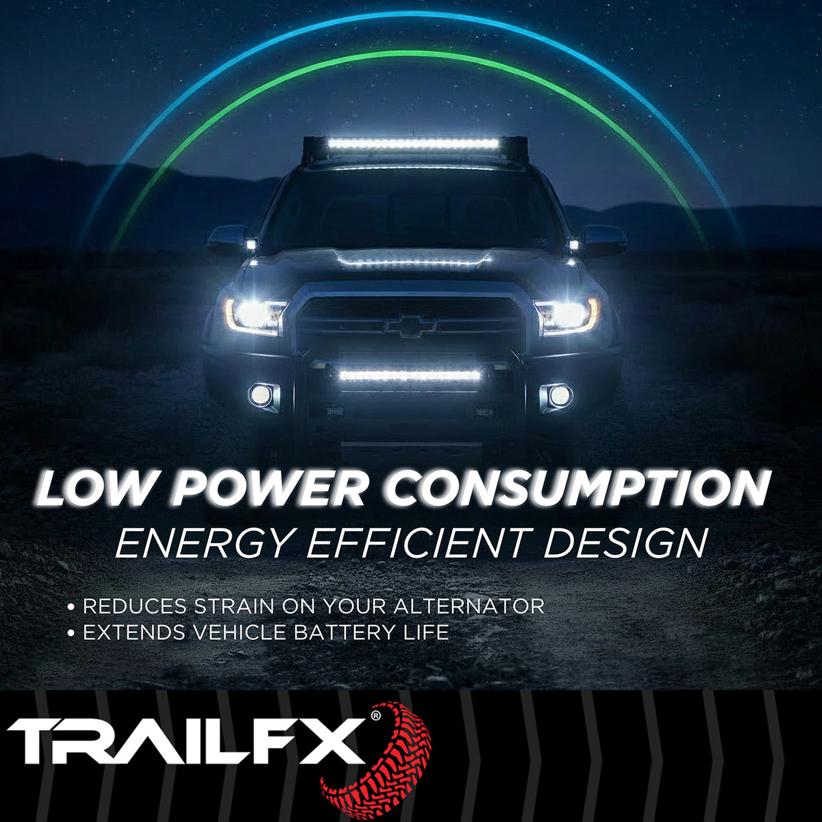 TrailFx - 7" Round LED Lights- Pair (7RNDF2)
