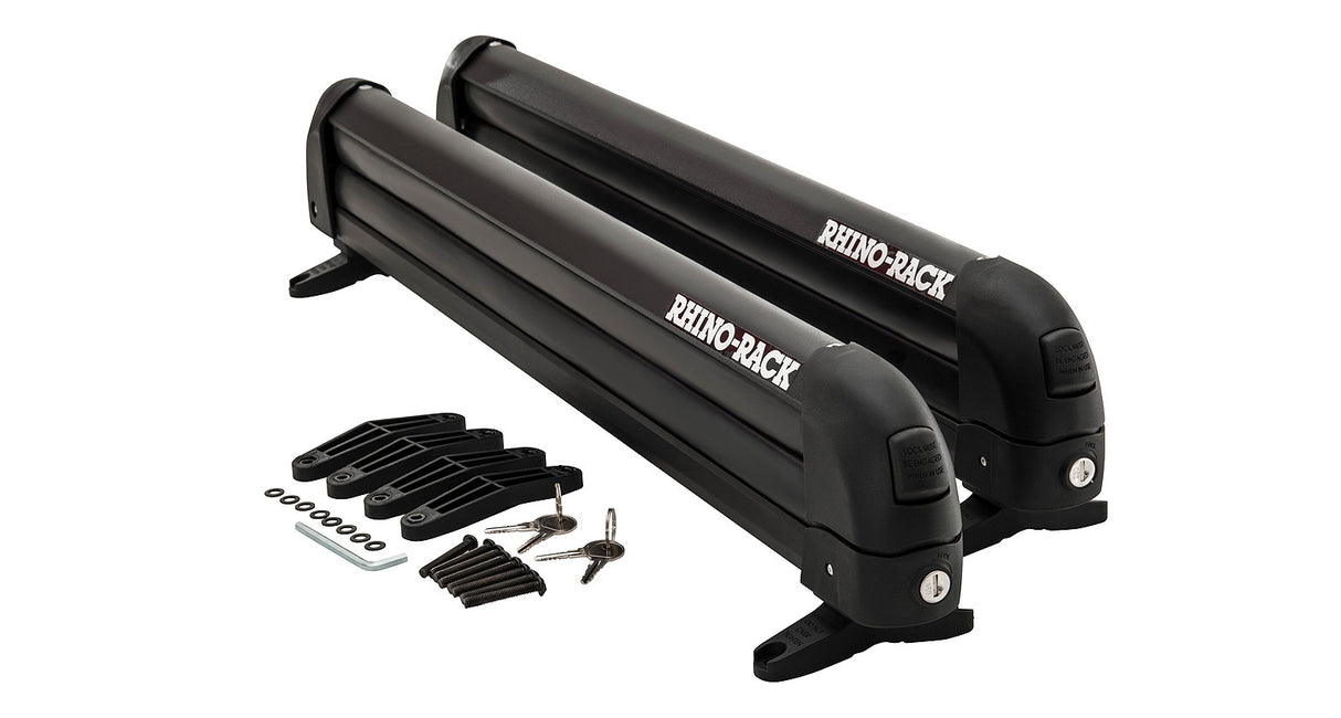 Rhino Rack - Roof Top Ski and Snowboard Carrier - 6 Skis or 4 Snowboards - 576