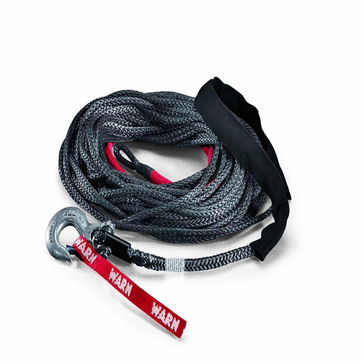 Warn - 87915 10,000 LB Cap 3/8 Inch Dia x 100 Ft Polyethylene Rope With Hook