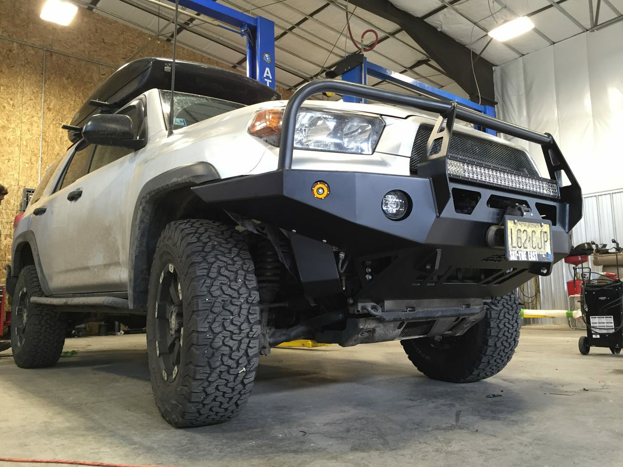 CBI - 5th Gen Toyota 4Runner Trail Bolt-On Rock Sliders / DOM Upgrade / Powder Coated Black - 300-000-011-048