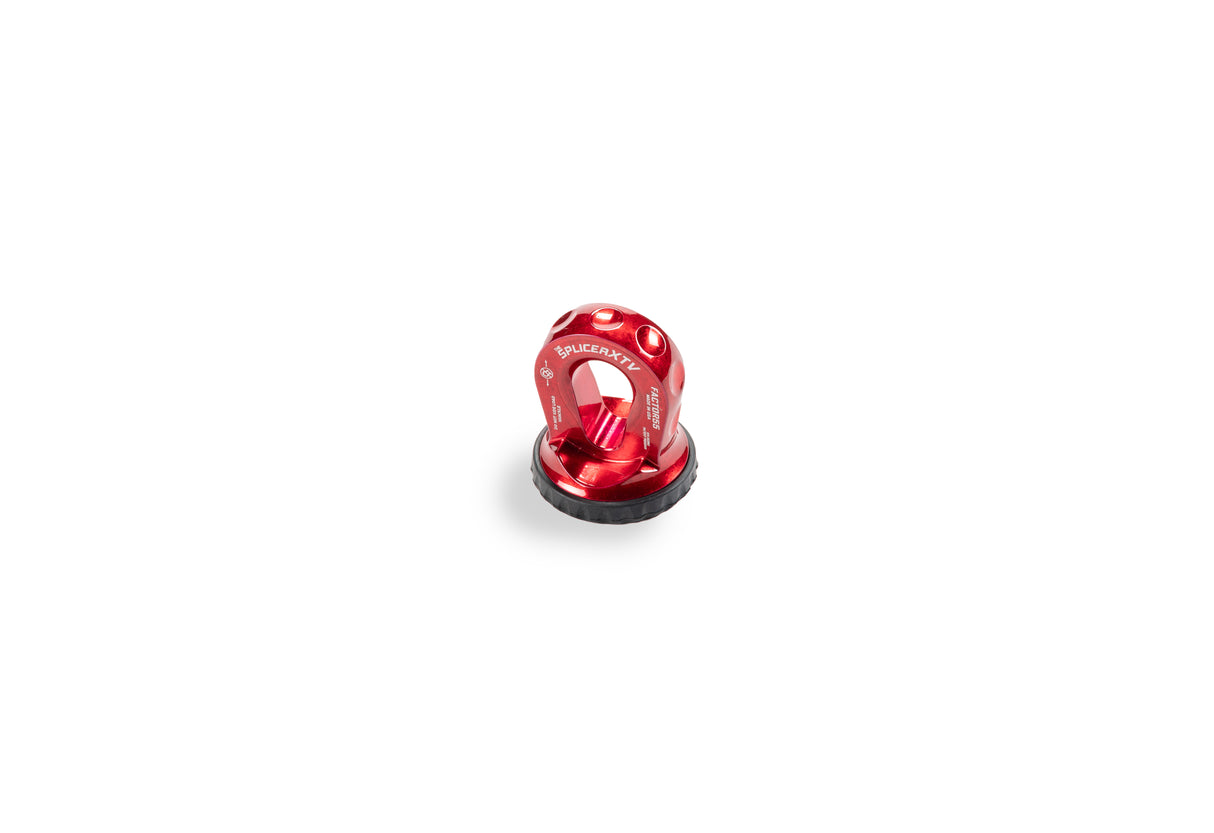 Factor 55 00355-01 SPLICER XTV 3/16-1/4" SYNTHETIC ROPE SPLICE-ON SHACKLE MOUNT -- RED