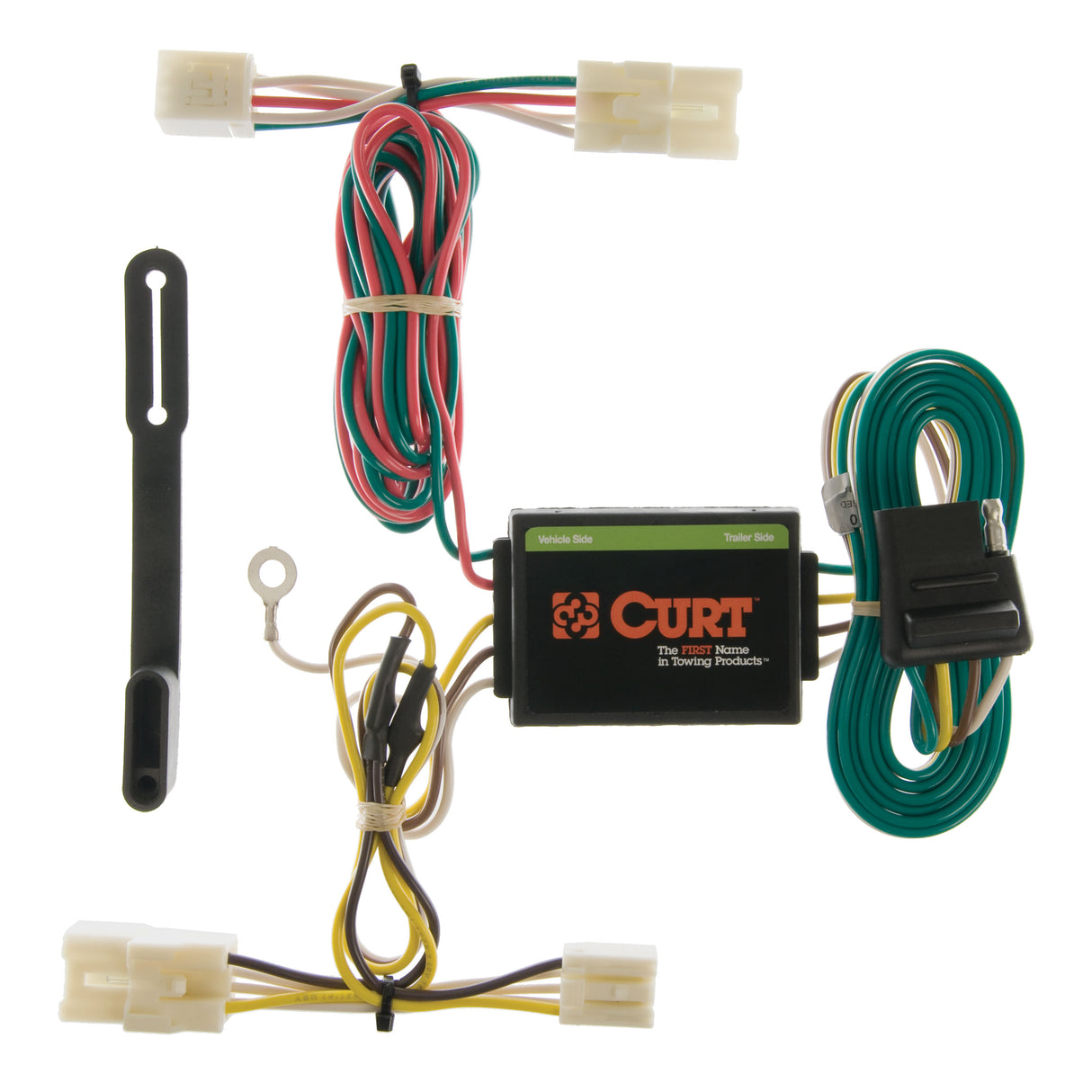 Curt - Custom Wiring, 4-Flat, Select Hyundai Santa Fe SUV, Elantra Touring, Kia Rio5 - 55310
