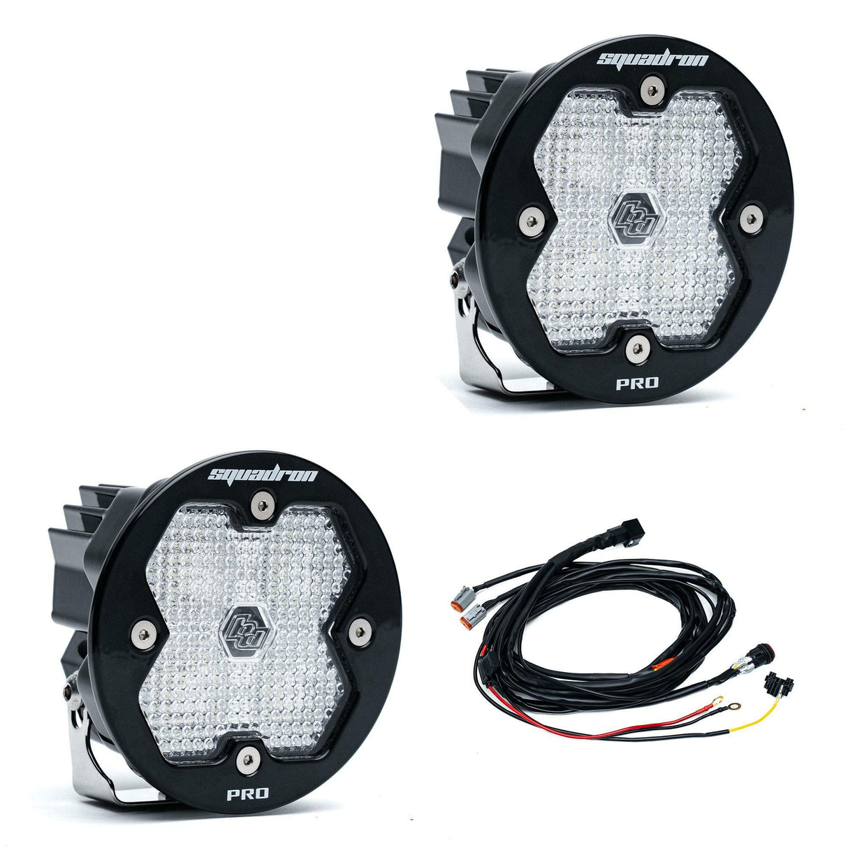 Baja Designs - 59-7806-2 Squadron-R 2.0 Pro Black LED Auxiliary Light Pod Pair