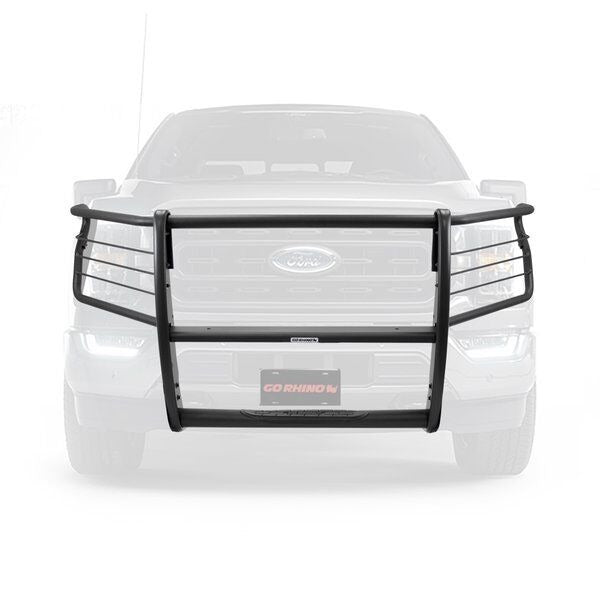 Go Rhino 3298MT - 3100 Series StepGuard with Brush Guards - Textured Black