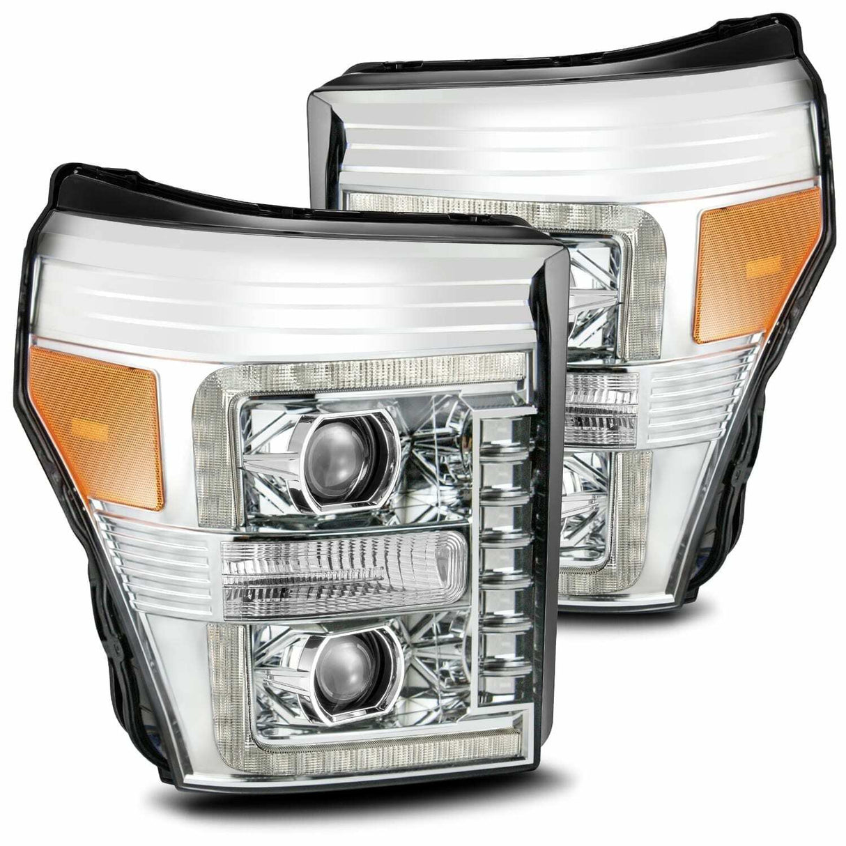 AlphaRex 880145 LED Projector Headlights in Chrome