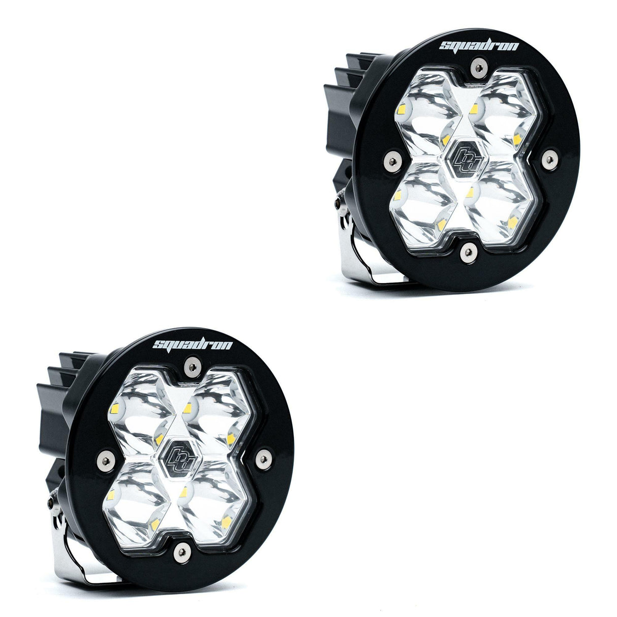 Baja Designs - 58-7801-2NH Squadron-R 2.0 Sport Black LED Auxiliary Light Pod Pair (No Harness)