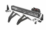 Rough Country - LED Light Kit - Bumper Mount - 20" Black Dual Row - Ram 1500 (19-23) - 70779