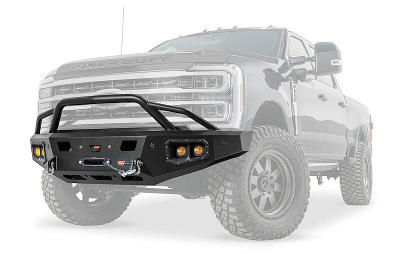 Warn - ASCENT HD BUMPER FORD SUPERDUTY WITH PRERUNNER GUARD - 110631