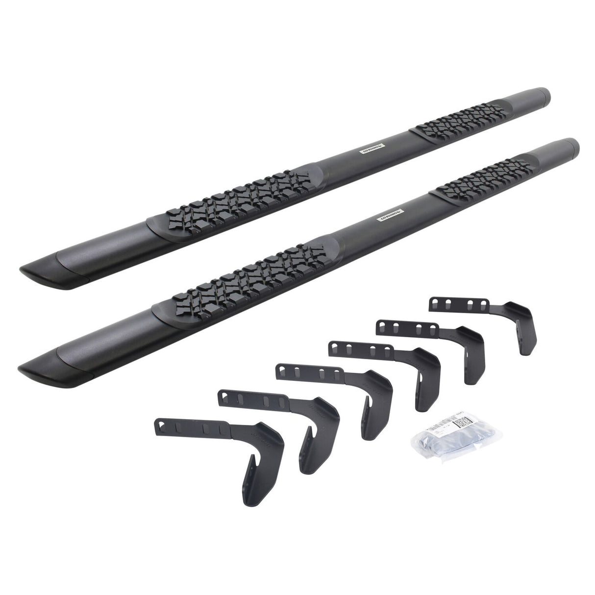 Go Rhino V3417680T - V3 Series Aluminum Side Steps with Mounting Brackets - Textured Black